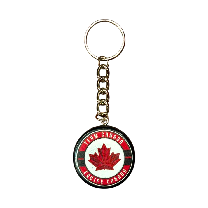 Inglasco Hockey Canada Keychain Puck 2026 Olympics Team Canada