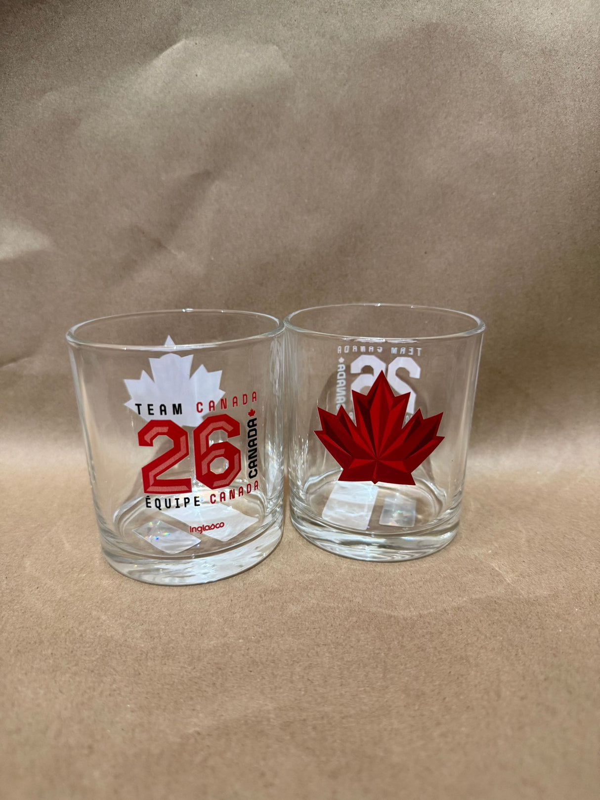 Inglasco 10 oz Rock Glass 2026 Team Canada Olympics