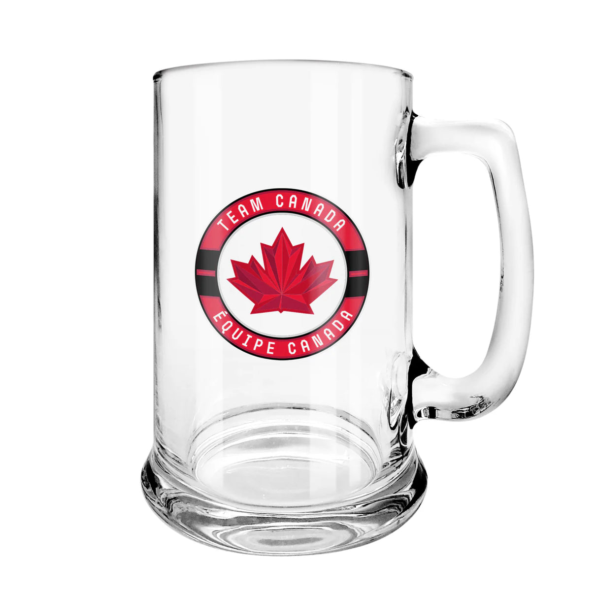 Inglasco Hockey Canada 2026 Olympic Games Beer Stein Glass 18 Oz