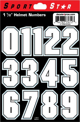 Sports Star Gear Helmet Decals