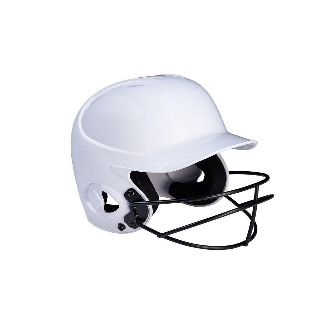Mizuno MVP Series Solid Youth Batting Helmet with Fastpitch Softball Mask