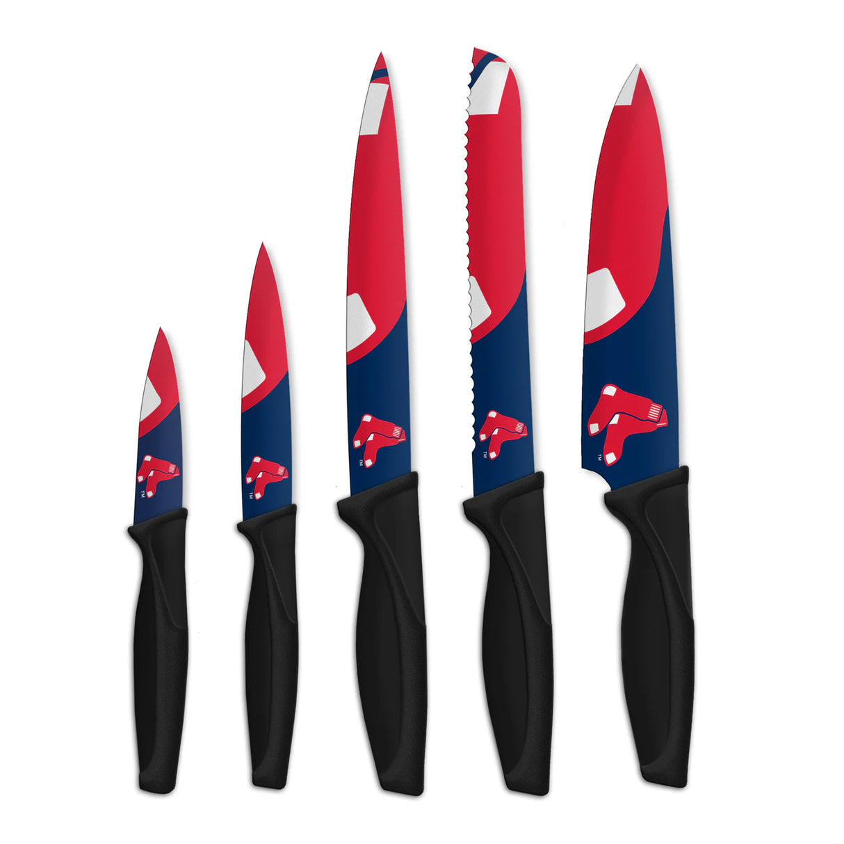 Inglasco MLB Boston Red Sox 5-pc Kitchen Knives