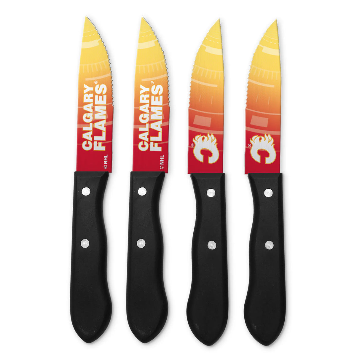 Inglasco NHL Calgary Flames 4-pc Steak Knives