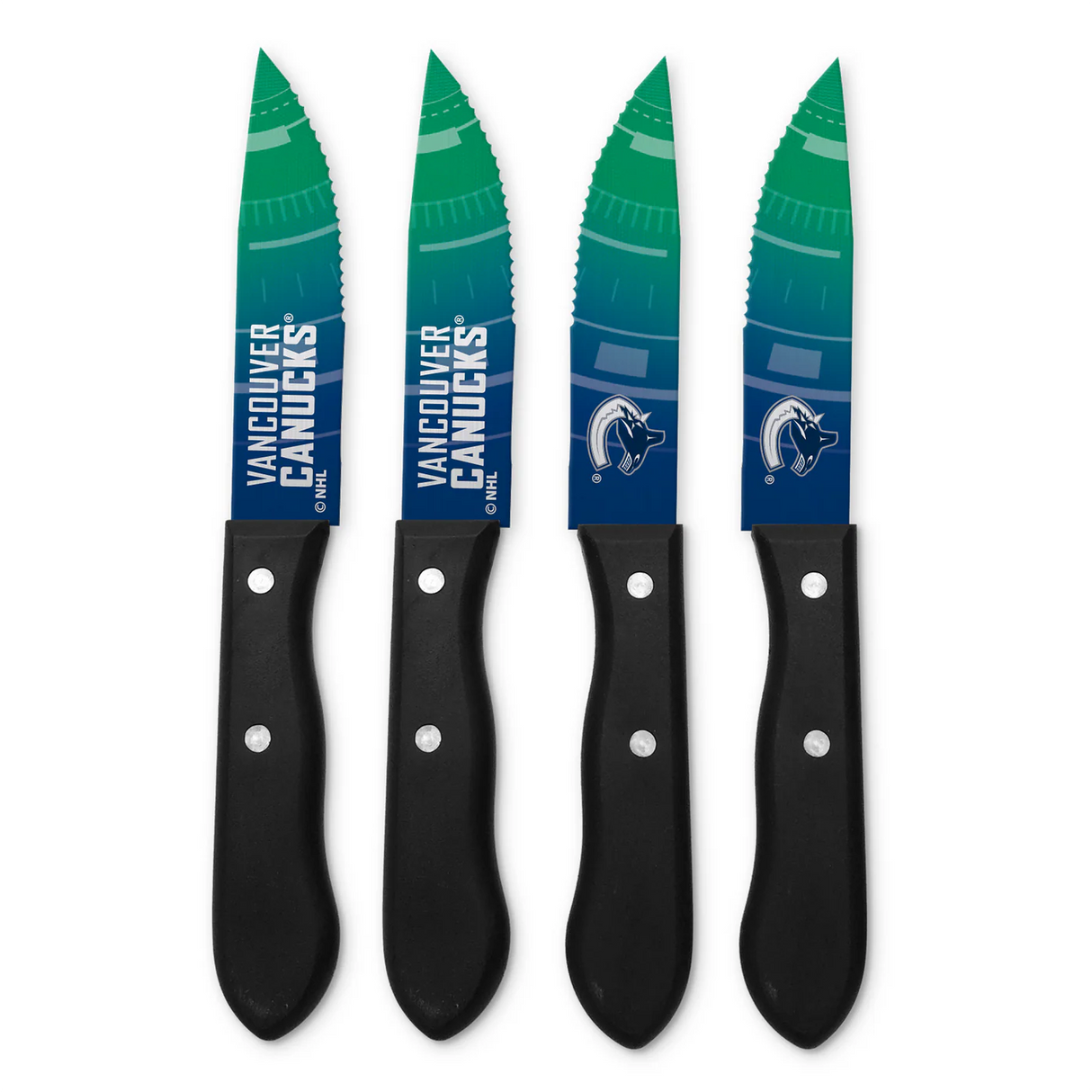 Inglasco NHL 4-pc Vancouver Canucks Steak Knives