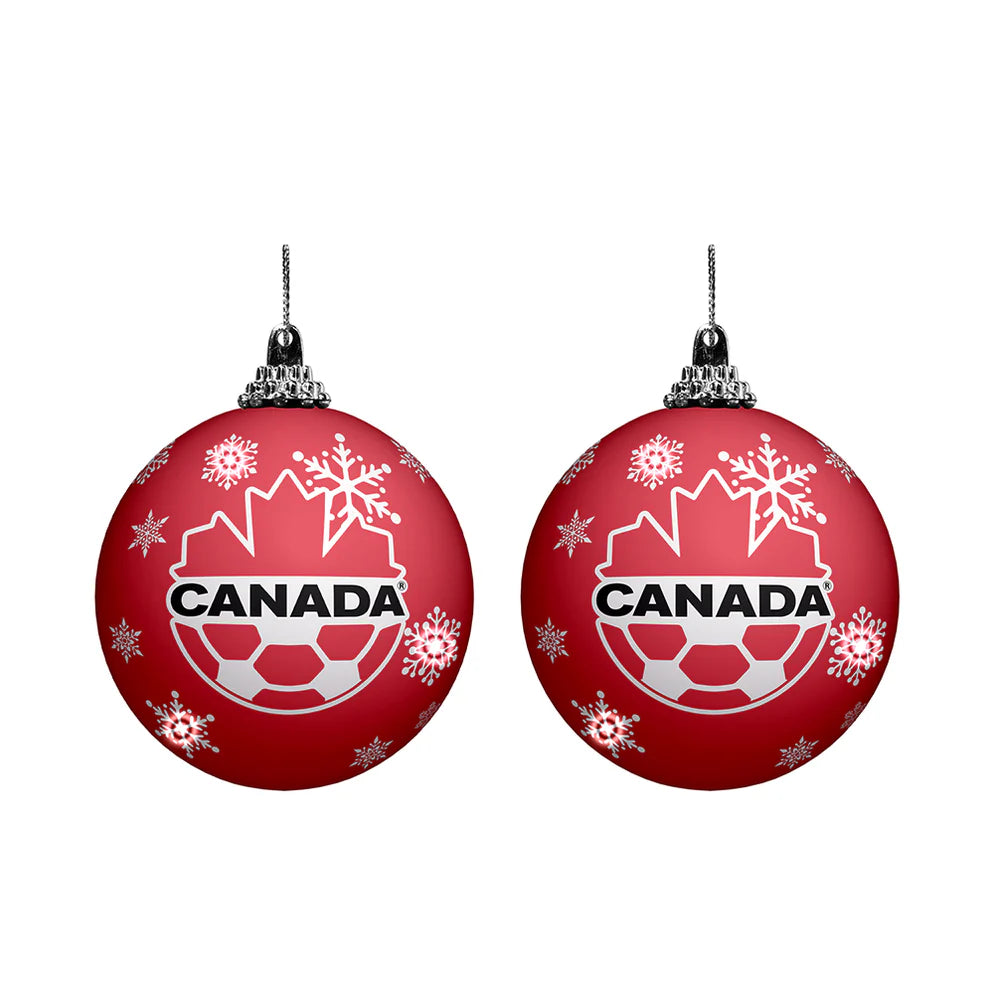 Inglasco Canada Soccer Light-Up Ball Ornament