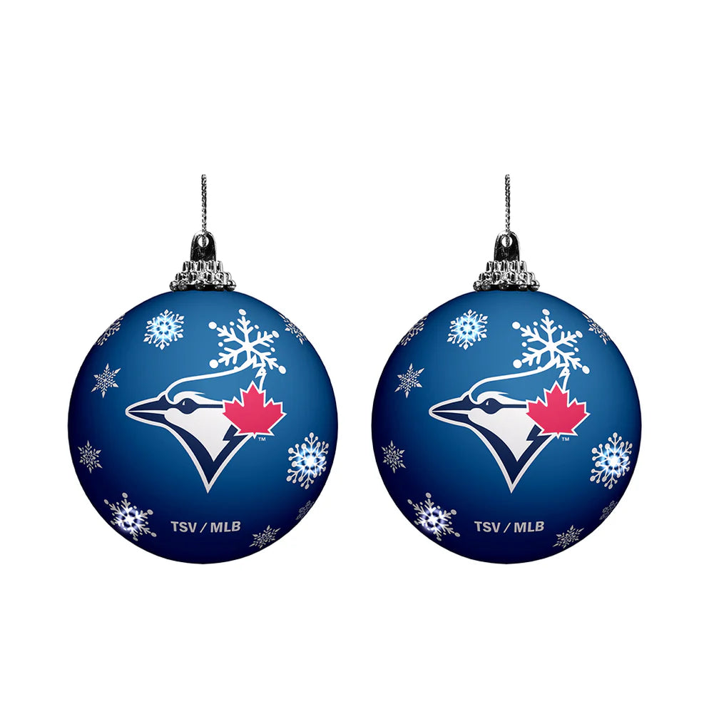 MLB Toronto Blue Jays Light-Up Ornament 2-Pack