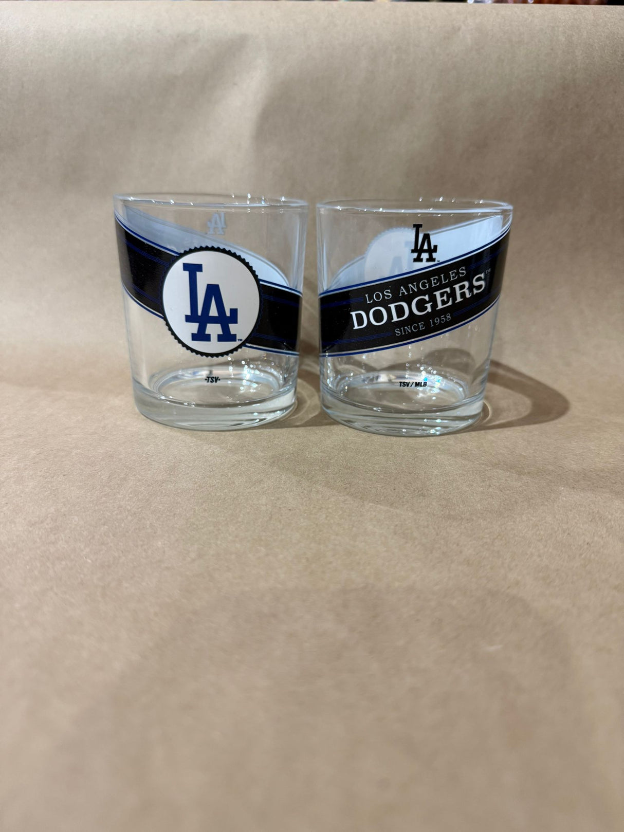 Inglasco Los Angeles Dodgers 10oz. Rocks Glass Set