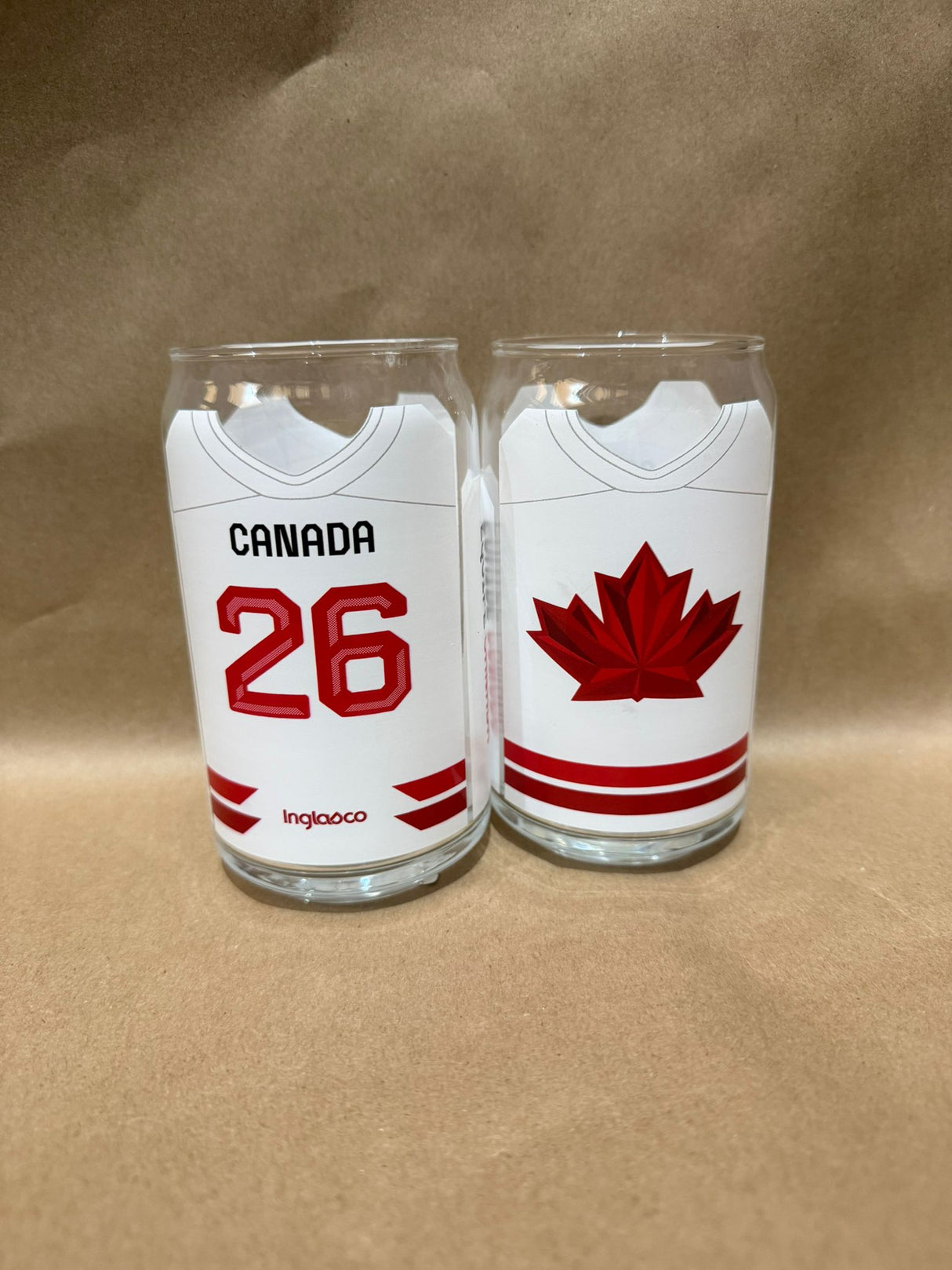 Inglasco 16 oz Can Glass 2026 Canadian Olympics