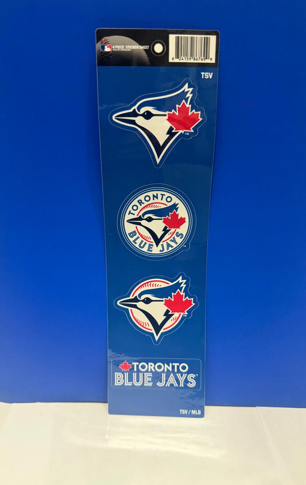 STICKER SET 4 PC MLB TOR B JAYS