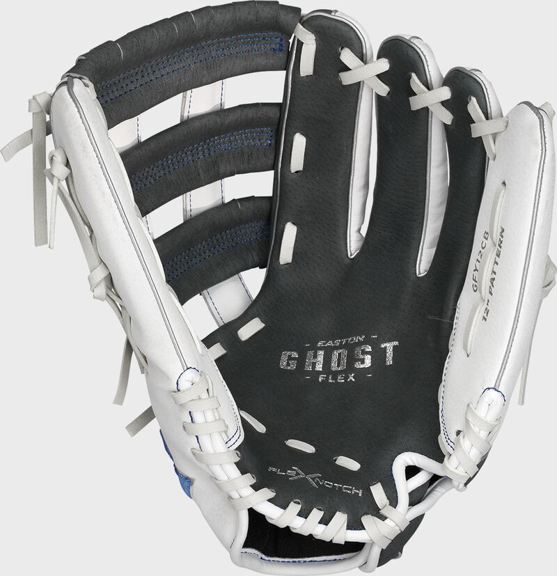 EASTON GHOST FLEX YOUTH SERIES SOFTBALL GLOVE 12" GREY/WHITE/CAROLINA BLUE