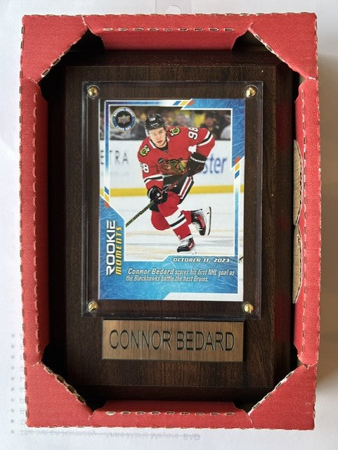 Connor Bedard 4 X 6 Hockey Card Plaque