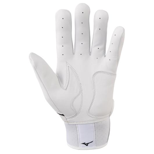 MIZUNO PRO SELECT YOUTH BATTING GLOVES - WHITE