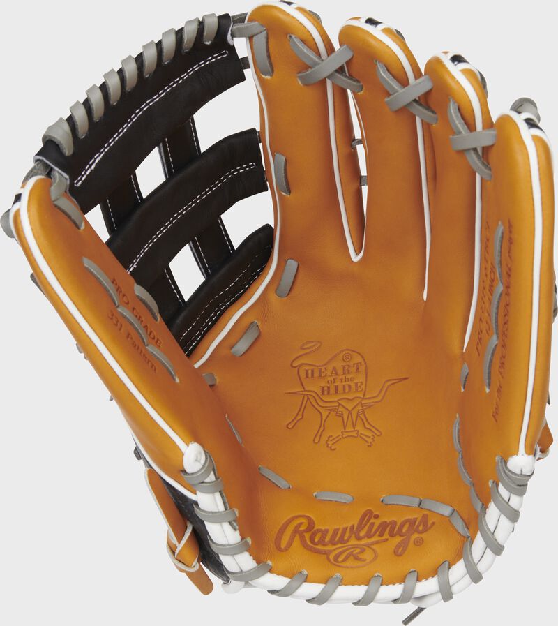 RAWLINGS HEART OF THE HIDE HYPER SHELL 12.75" OUTFIELD BASEBALL GLOVE LHT - PRO3319-6TBCF