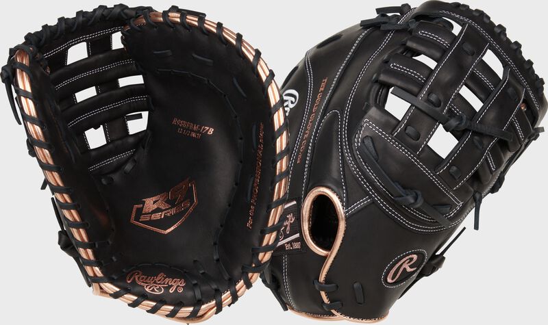 RAWLINGS R9 FASTPITCH SERIES FIRST BASE MITT 12.5" RHT - R9SBFBM-17B