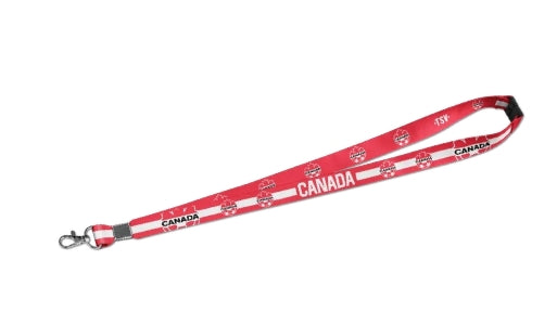 Inglasco Canada Soccer Sublimated Lanyard