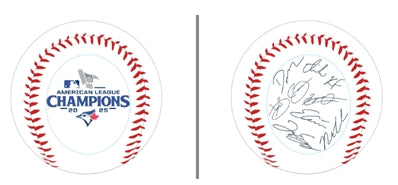 TORONTO BLUE JAYS AUTOGRAPH AL CHAMPION BALL