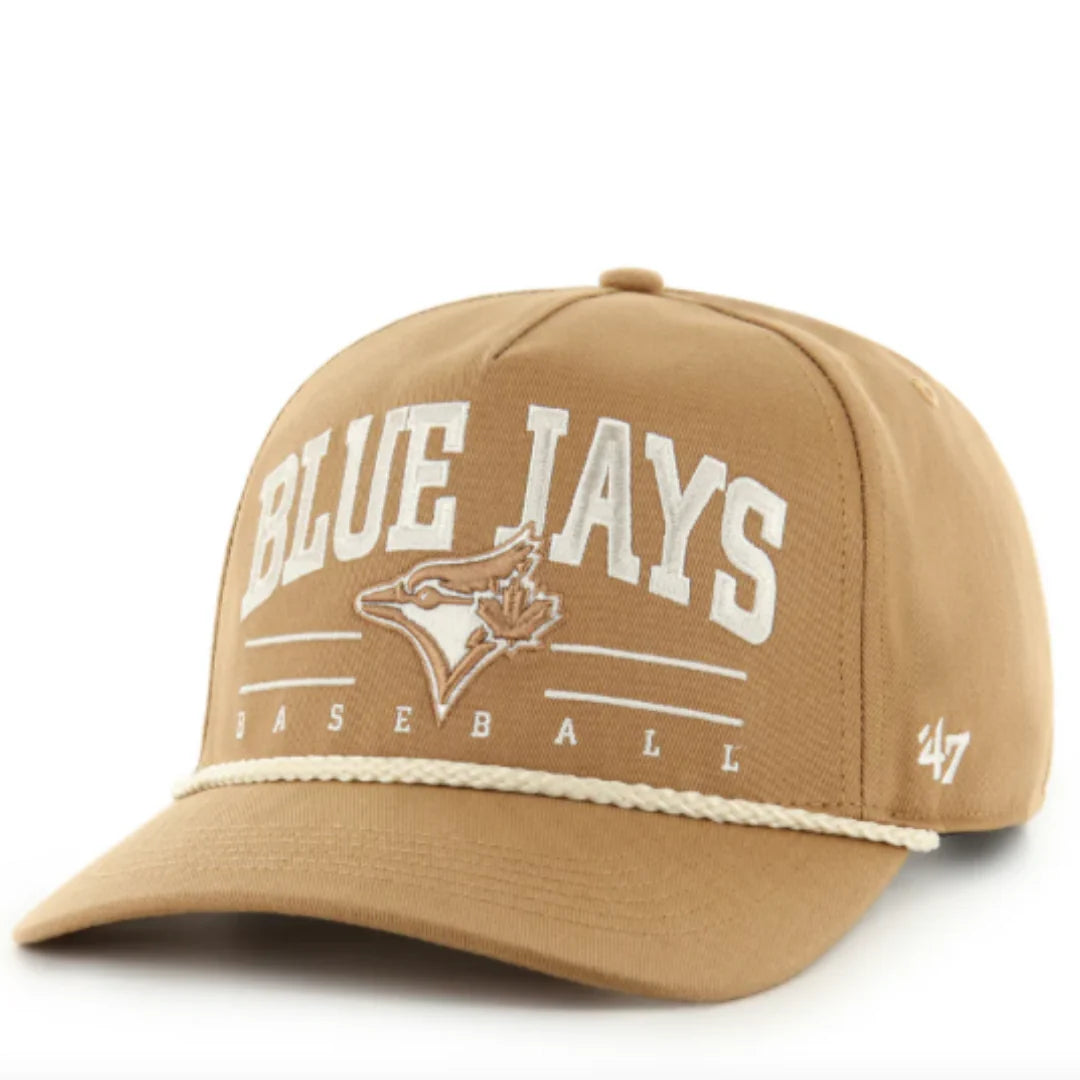 Men's '47 Brown Toronto Blue Jays Neutral Roscoe Rope Hitch Adjustable Hat