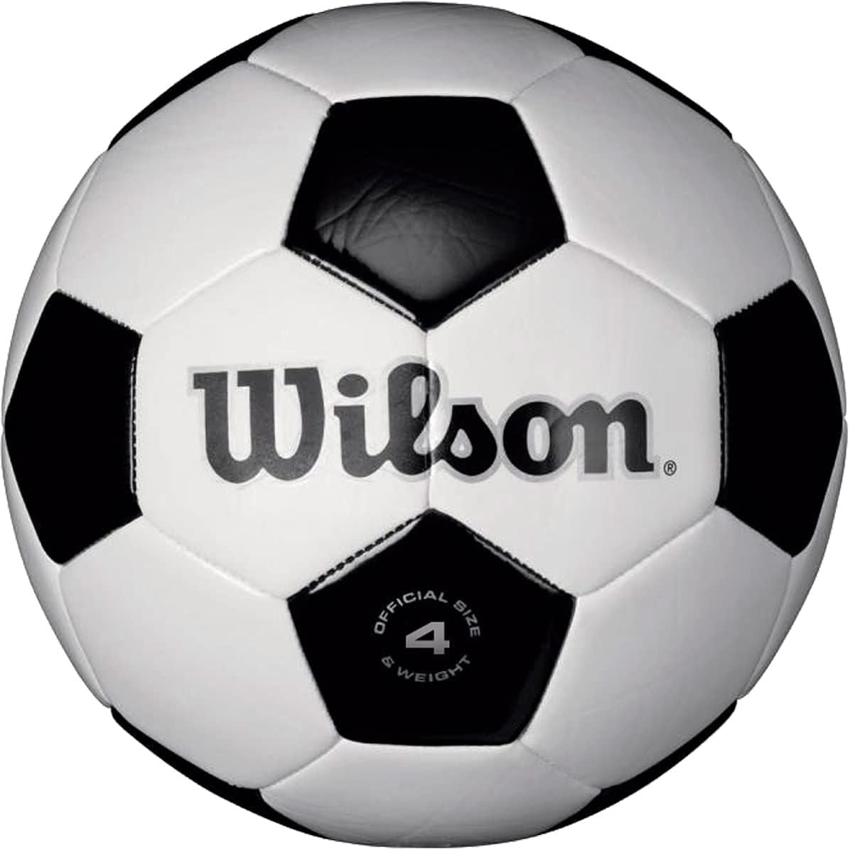 New WILSON Traditional Soccer Ball White/Black