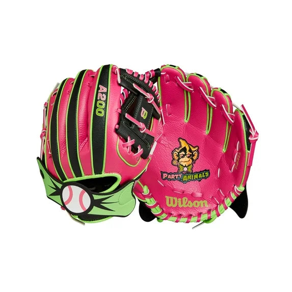 Wilson 2024 A200 EZ Catch™ Party Animals™ 10” Youth Baseball Glove - WBW10221310