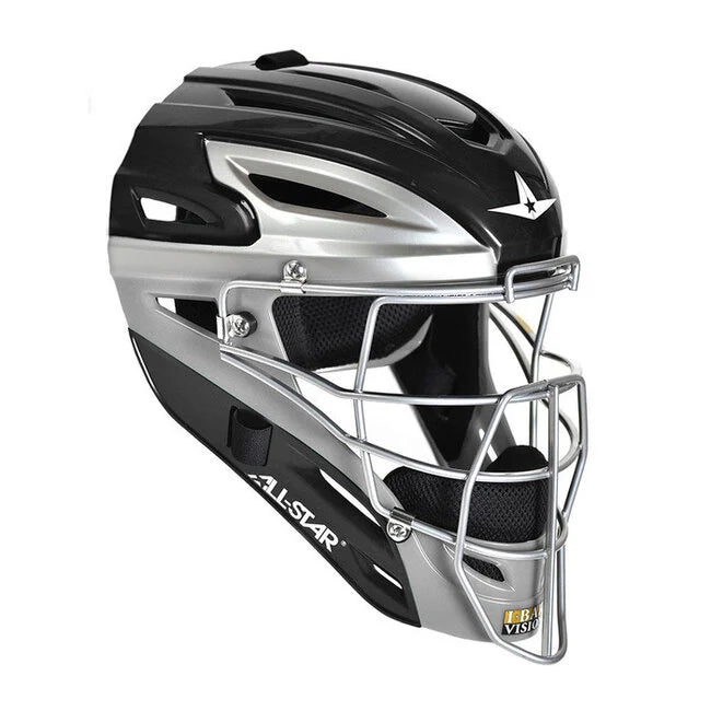 All-Star Youth "System 7™" Catching Helmet. Graphite Two Tone BLACK/GREY
