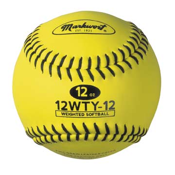 MARKWORT WEIGHTED LEATHER 12" SOFTBALL