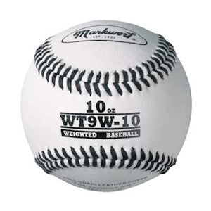 WEIGHTED WHITE LEATHER BASEBALL