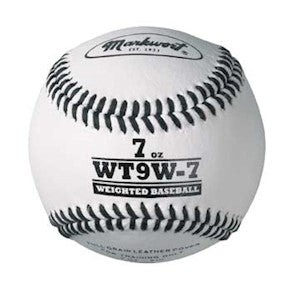 WEIGHTED WHITE LEATHER BASEBALL