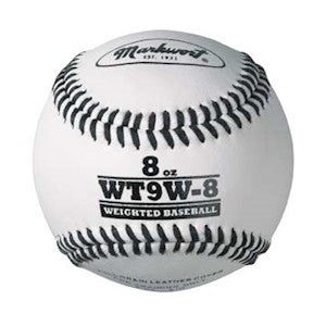 WEIGHTED WHITE LEATHER BASEBALL