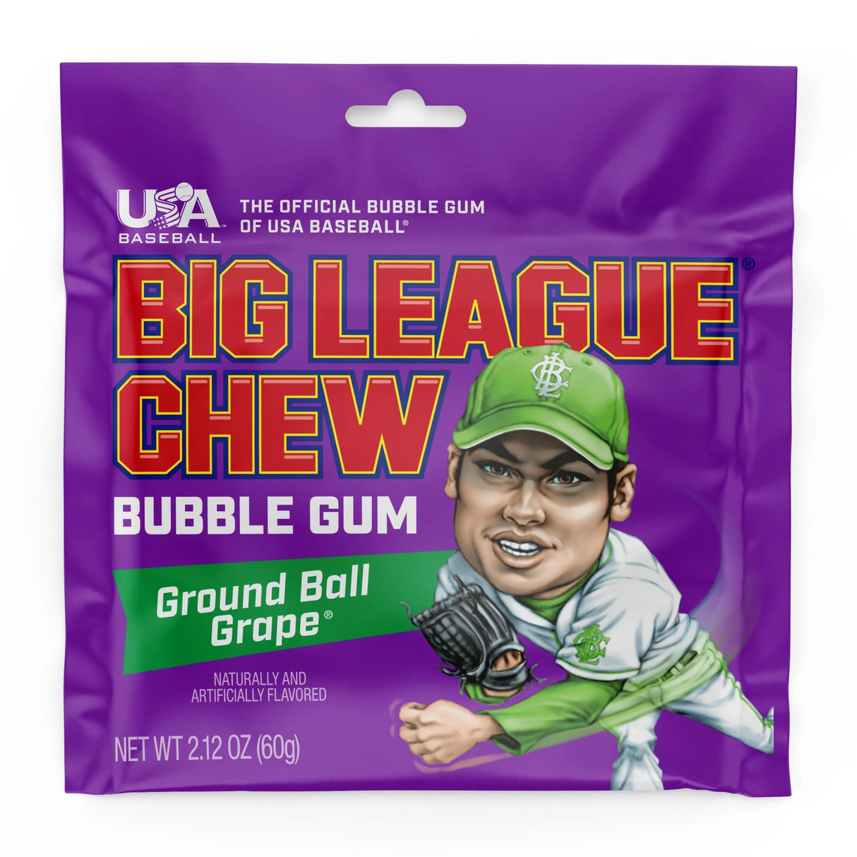 Big League Chew Ground Ball Grape Gum