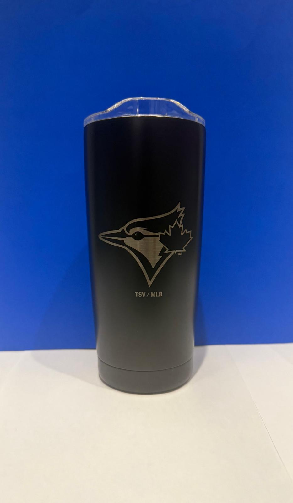 STAINLESS STEEL EXECUTIVE TUMBLER 20 OZ BLK MLB TOR B JAYS