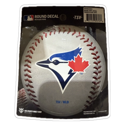 DECAL ROUND VINYL MLB TOR B JAYS