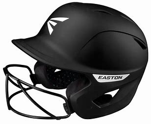 EASTON GHOST™ FASTPITCH BATTING HELMET W/CAGE M/L SOLID BLACK
