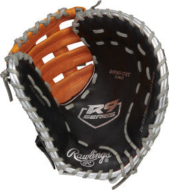 RAWLINGS R9 BASEBALL" CONTOUR SERIES FIRST BASE MITT BASEBALL GLOVE 12" RHT