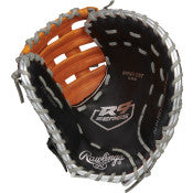 RAWLINGS R9 BASEBALL" CONTOUR SERIES FIRST BASE MITT BASEBALL GLOVE 12" LHT