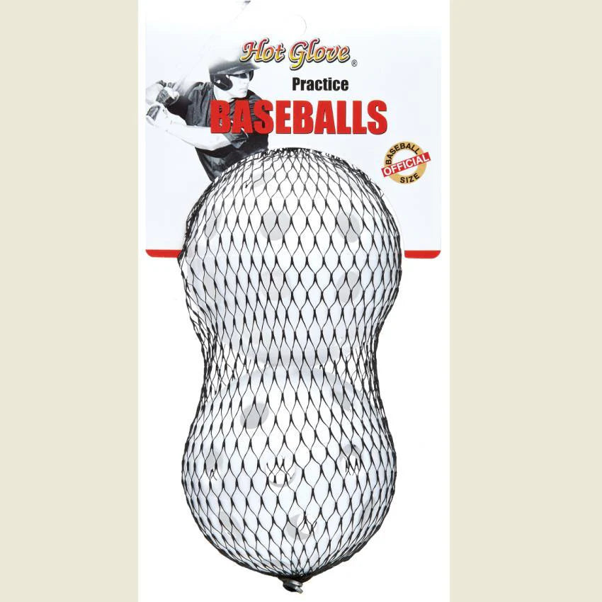 HOT GLOVE PRACTICE BASEBALLS, 2PK
