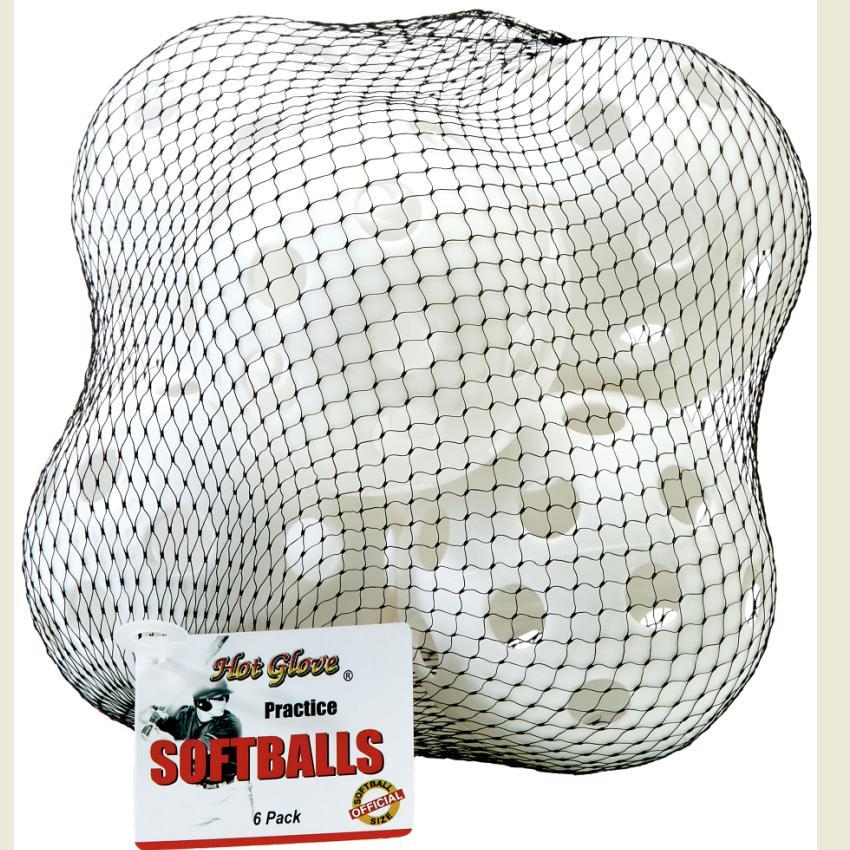 HOT GLOVE PRACTICE SOFTBALL - 6/PK
