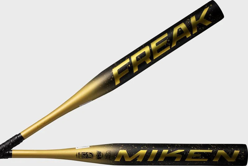 2025 Miken Freak Gold 1 Piece Maxload End Load (0.5 oz) 12.5" Slo-Pitch Bat