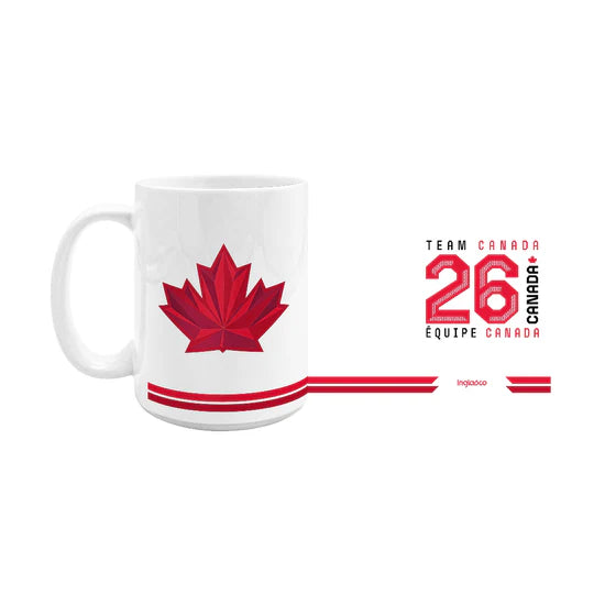 Inglasco Hockey Canada Coffee Mug 15 Oz Sublimated 2026 Olympics Team Canada