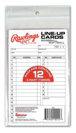 Rawlings Line-Up Cards (12 cards)