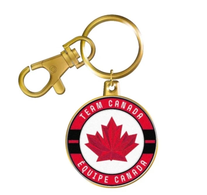 Inglasco Team Canada Hockey Logo Olympic 2026 Keychain
