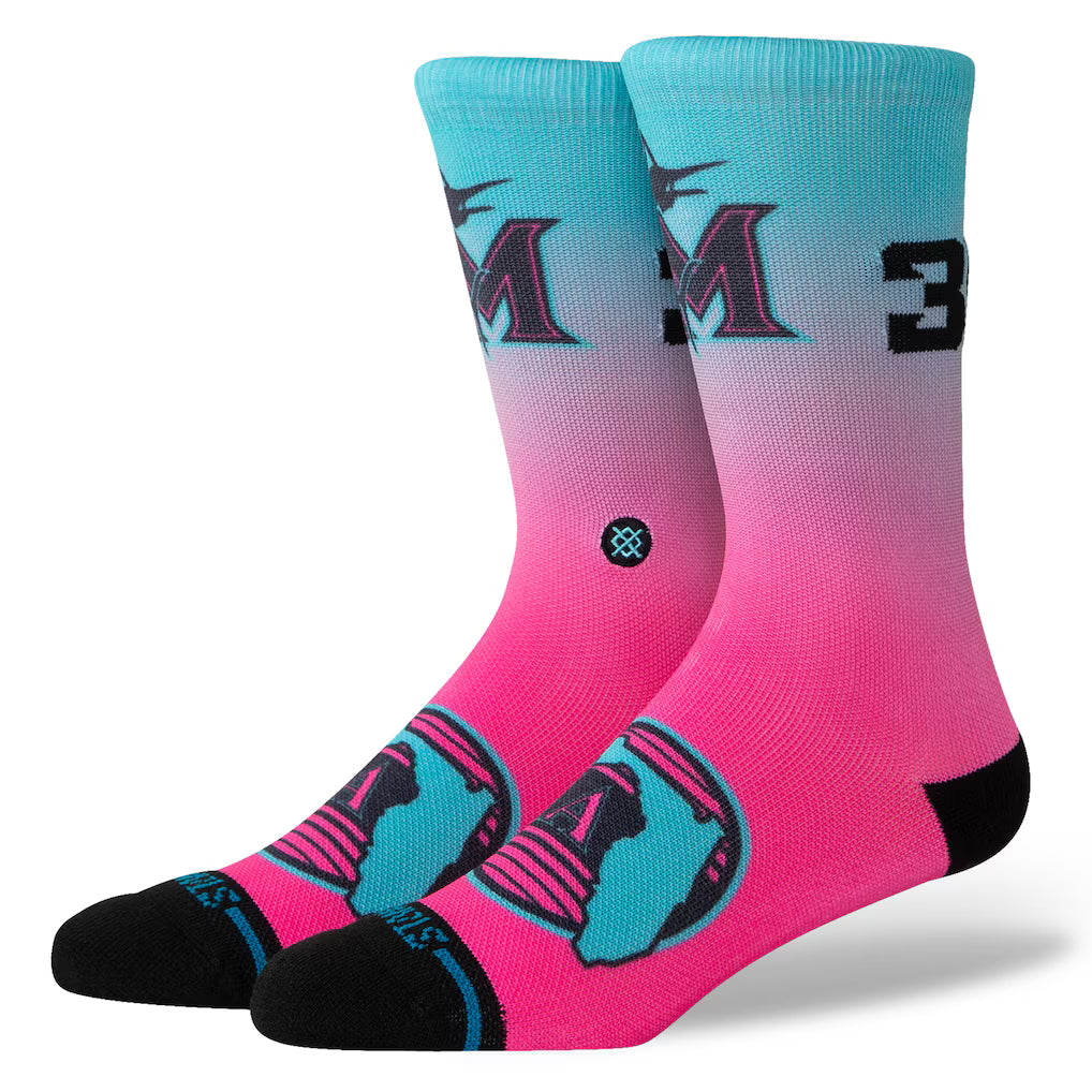 Stance Miami Marlins Pink 2025 City Connect Crew Socks