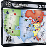 Masterpieces NHL Hockey Map 500 Piece Jigsaw Puzzle