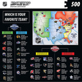 Masterpieces NHL Hockey Map 500 Piece Jigsaw Puzzle