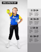 Rip-It Girls' Revolution Athletic Fit Softball Pants