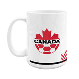 Inglasco Canada Soccer 15 oz Ceramic Sublimated Mug Our Game Now