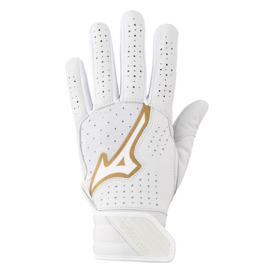 PRO SELECT FP WHITE-GOLD BATTING GLOVES