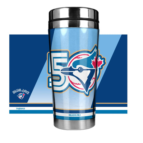 Inglasco MLB 16 Oz Stainless Steel Tumbler - Toronto Blue Jays 50TH Season