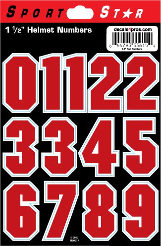 Sports Star Gear Helmet Decals