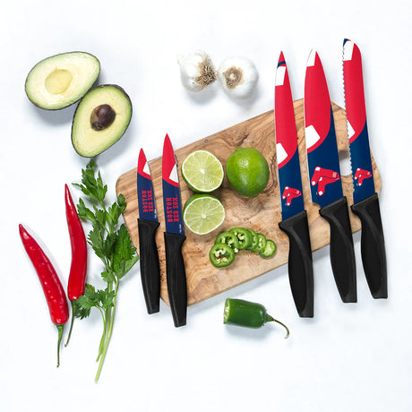 Inglasco MLB Boston Red Sox 5-pc Kitchen Knives