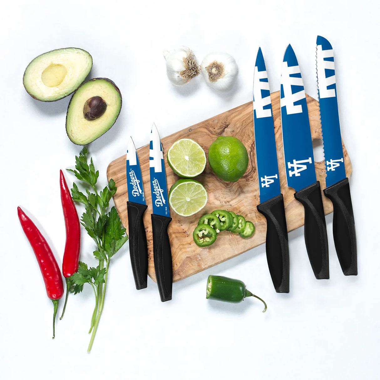 Inglasco MLB LA Dodgers 5-pc Kitchen Knives